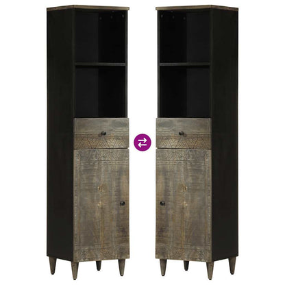 3Dílná Koupelnová Sestava Masivní Mangovníkové Dřevo