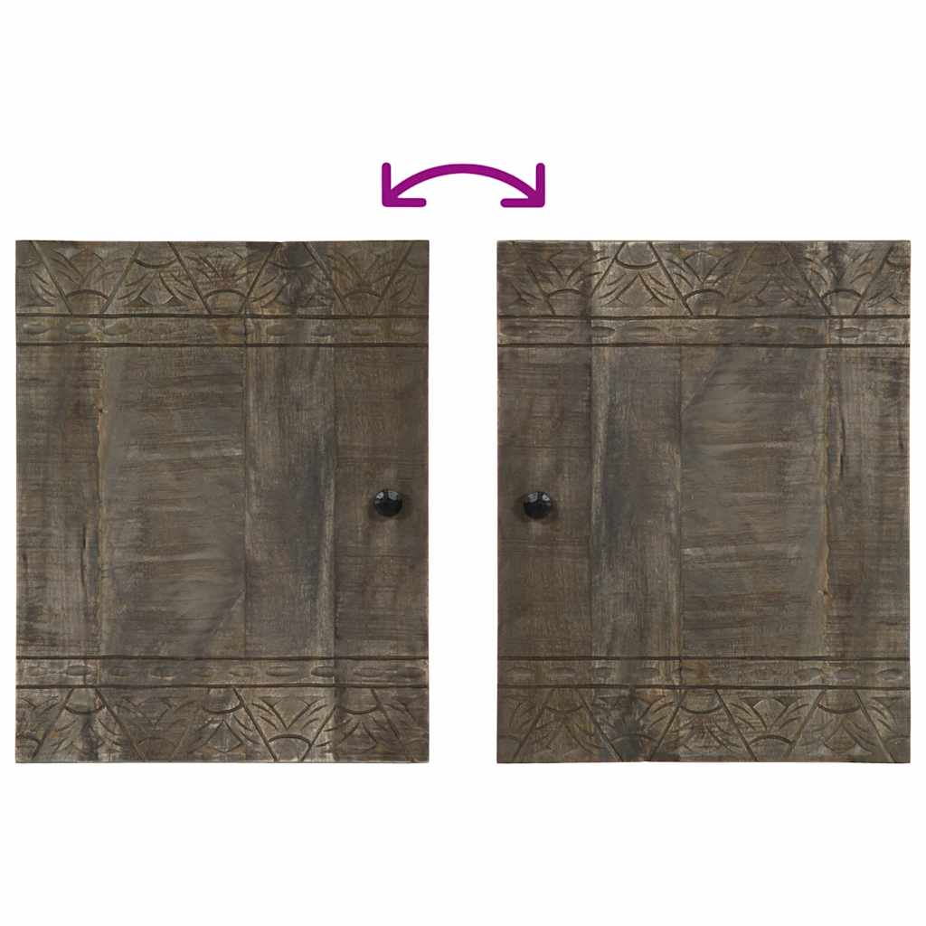 4Dílná Koupelnová Sestava Masivní Mangovníkové Dřevo