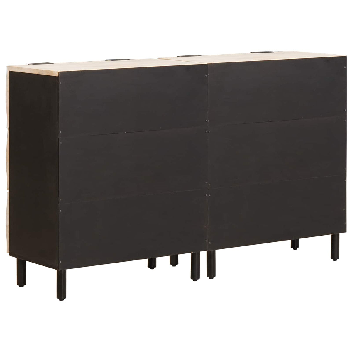 Servírovací Skříň 2 Ks 60 X 33 X 75 Cm Masivní Mangové Dřevo