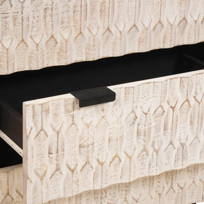 Servírovací Skříň 3 Ks 60 X 33 X 75 Cm Masivní Mangové Dřevo