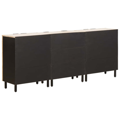 Servírovací Skříň 3 Ks 60 X 33 X 75 Cm Masivní Mangové Dřevo