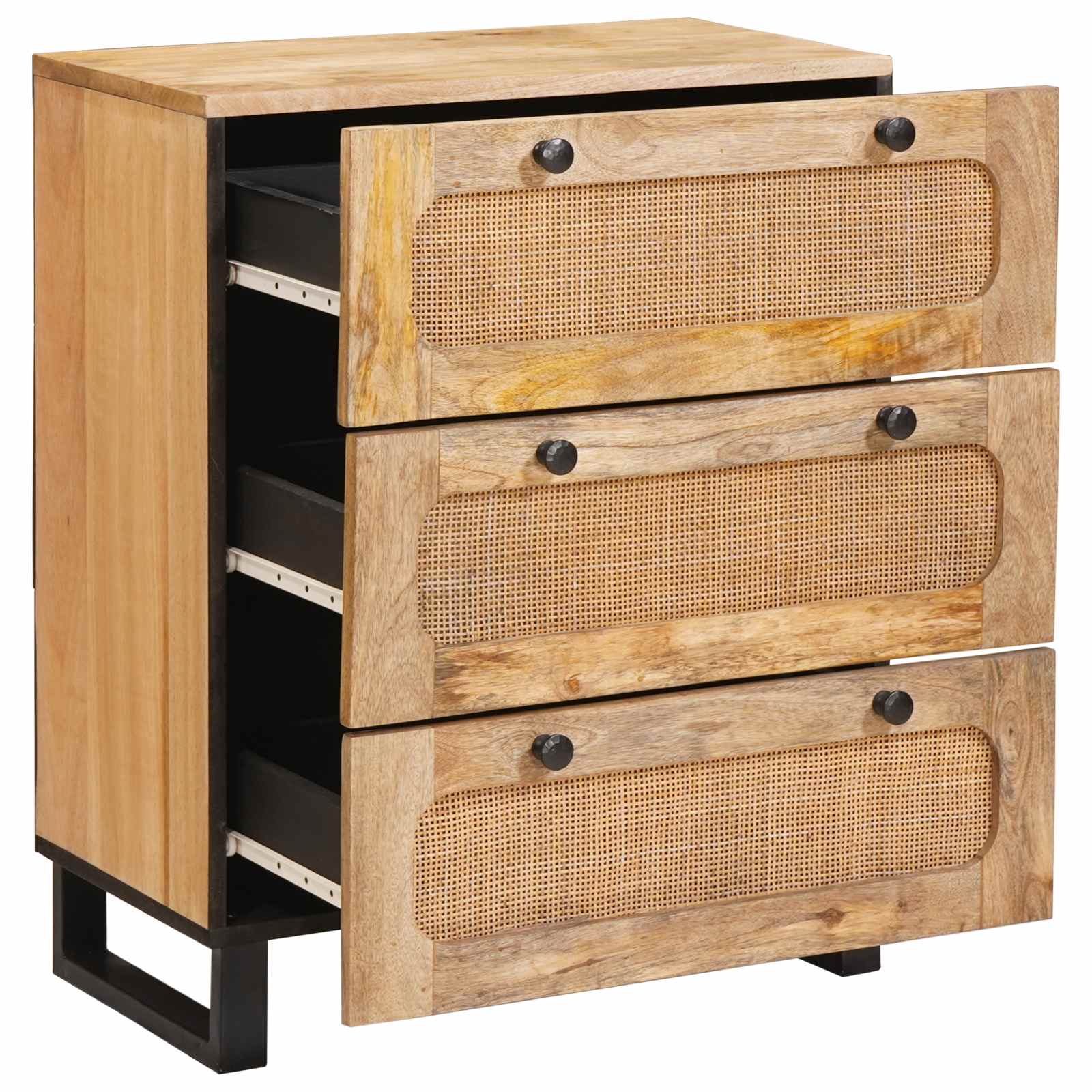 Servírovací Skříň 2 Ks 60 X 33 X 75 Cm Masivní Mangové Dřevo