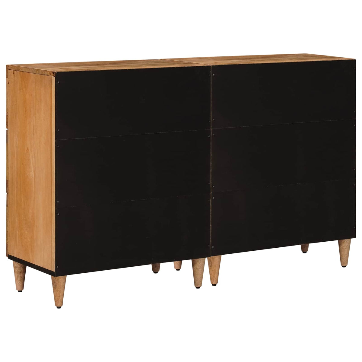 Servírovací Skříň 2 Ks 60 X 33 X 75 Cm Masivní Mangové Dřevo