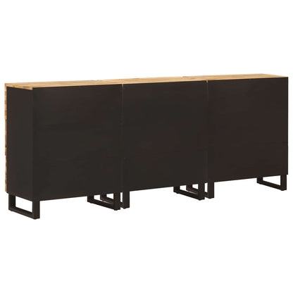 Servírovací Skříň 3 Ks 60 X 33 X 75 Cm Masivní Mangové Dřevo