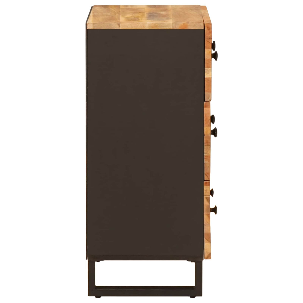 Servírovací Skříň 3 Ks 60 X 33 X 75 Cm Masivní Mangové Dřevo