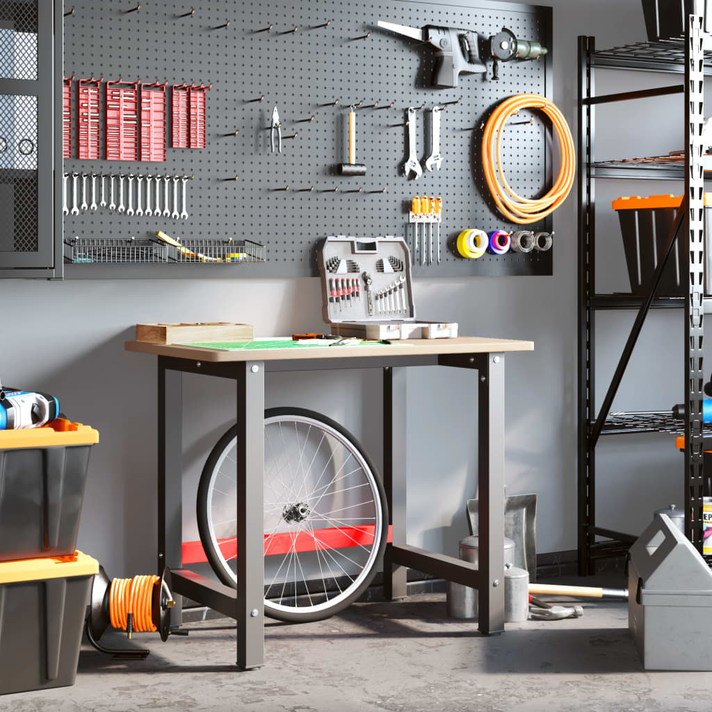 Pracovní Stůl 100X60X81,5 Cm Masivní Dubové Dřevo Obdélníkový