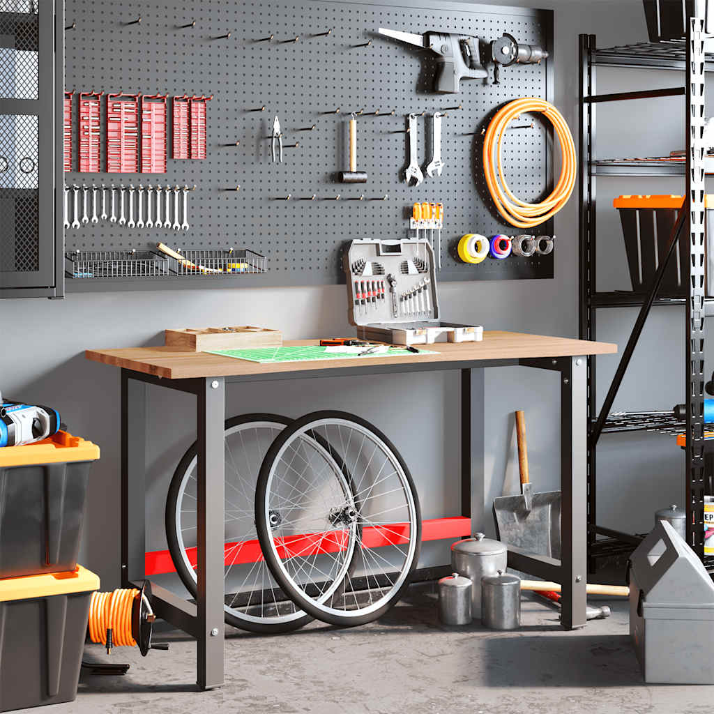 Pracovní Stůl Světle Hnědý 140 X 60 X 81,5 Cm Masivní Dub