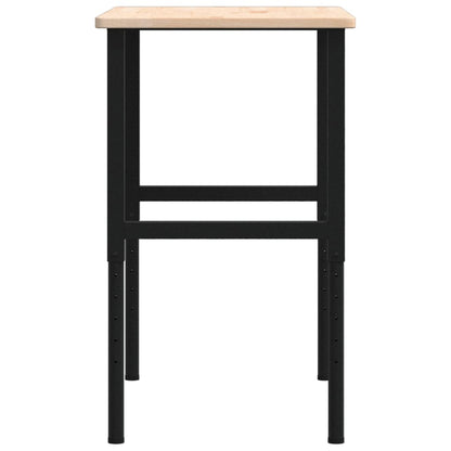 Pracovní Stůl 100 X 60 X (71,5–98) Cm Masivní Dub Obdélníkový