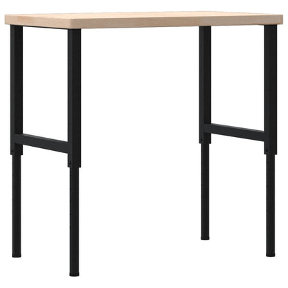 Pracovní Stůl 100 X 60 X (73–99,5) Cm Masivní Dub Obdélníkový