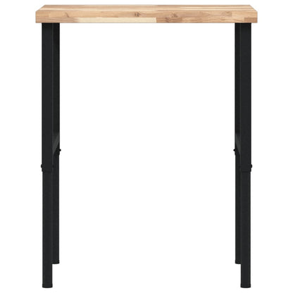 Pracovní Stůl 80 X 60 X (73–99,5) Cm Masivní Akácie Obdélníkový