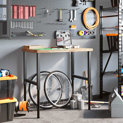 Pracovní Stůl 100X60X(73–99,5) Cm Masivní Akácie Obdélníkový