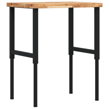 Pracovní Stůl 80 X 60 X (73–99,5) Cm Masivní Akácie Obdélníkový