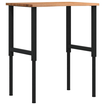 Pracovní Stůl 100 X 60 X (71,5–98) Cm Masivní Dubové Dřevo