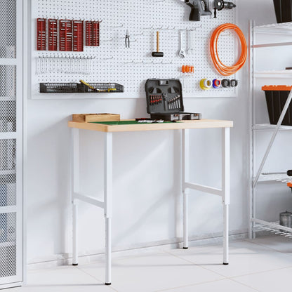 Pracovní Stůl 100 X 60 X (73–99,5) Cm Masivní Dub Obdélníkový