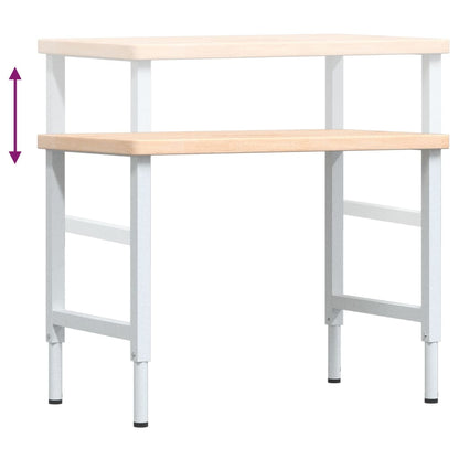 Pracovní Stůl 100 X 60 X (73–99,5) Cm Masivní Dub Obdélníkový