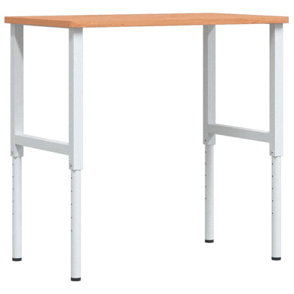 Pracovní Stůl 100 X 60 X (71,5–98) Cm Masivní Buk Obdélníkový