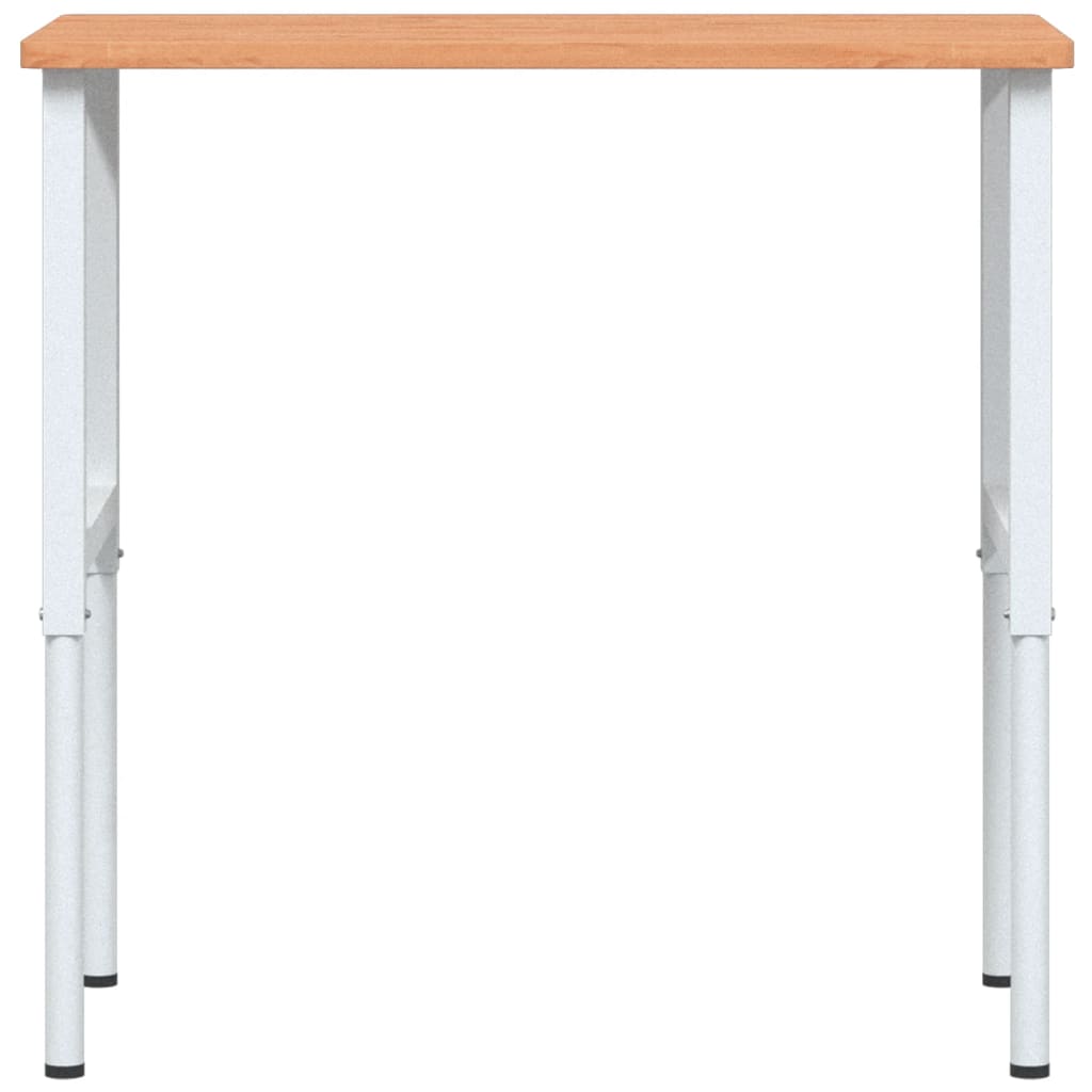 Pracovní Stůl 100 X 60 X (71,5–98) Cm Masivní Buk Obdélníkový