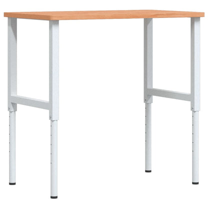 Pracovní Stůl 100 X 60 X (71,5–98) Cm Masivní Buk Obdélníkový
