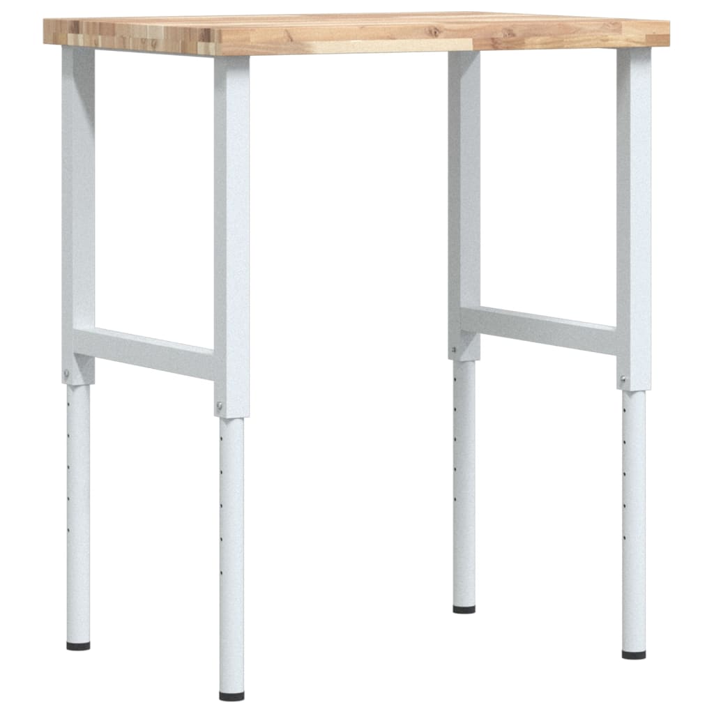 Pracovní Stůl 80 X 60 X (73–99,5) Cm Masivní Akácie Obdélníkový