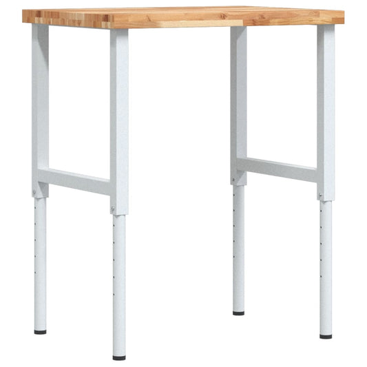 Pracovní Stůl 80 X 60 X (73–99,5) Cm Masivní Akácie Obdélníkový