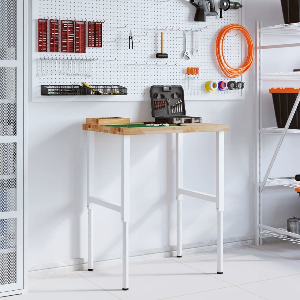 Pracovní Stůl 80 X 60 X (73–99,5) Cm Masivní Akácie Obdélníkový