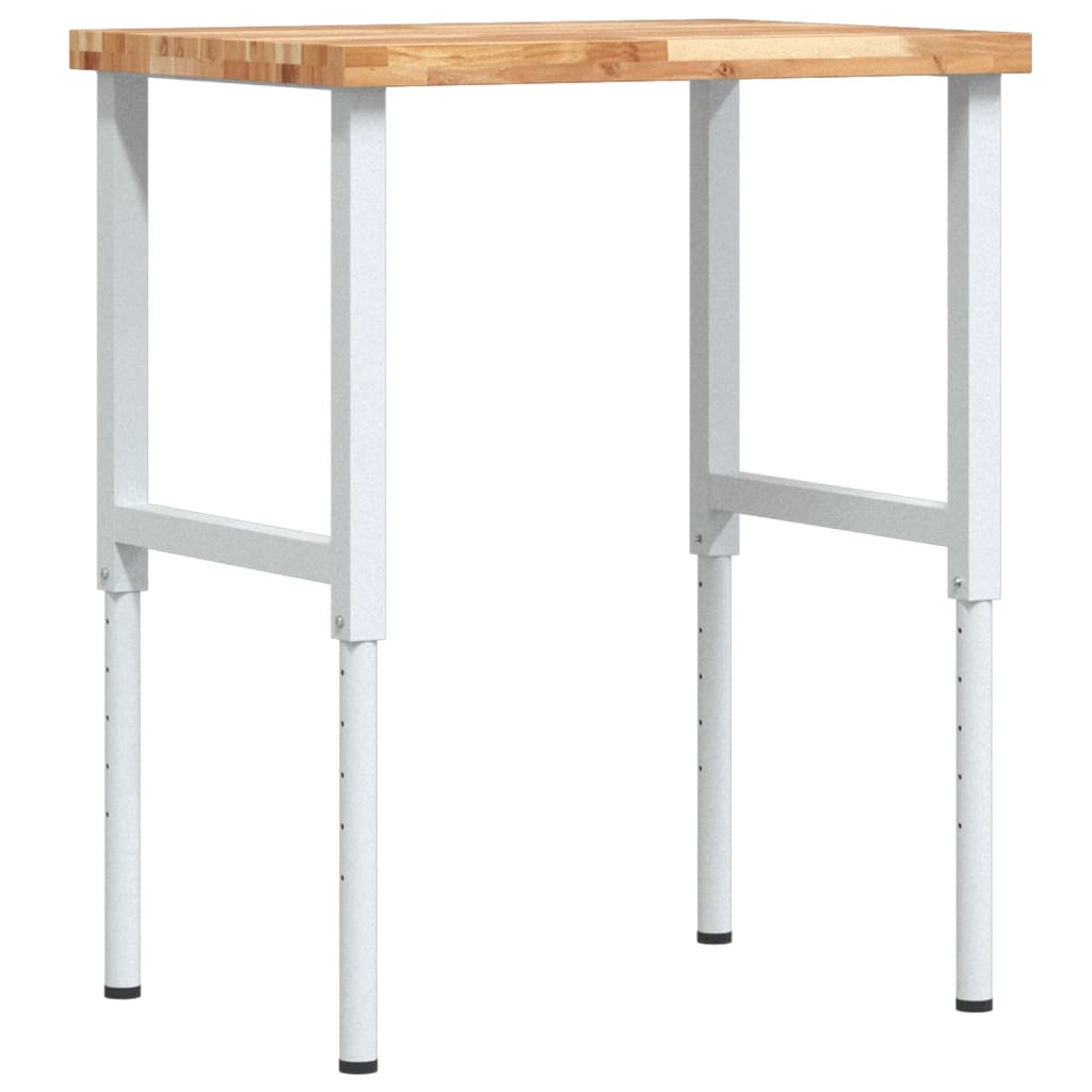 Pracovní Stůl 80 X 60 X (73–99,5) Cm Masivní Akácie Obdélníkový
