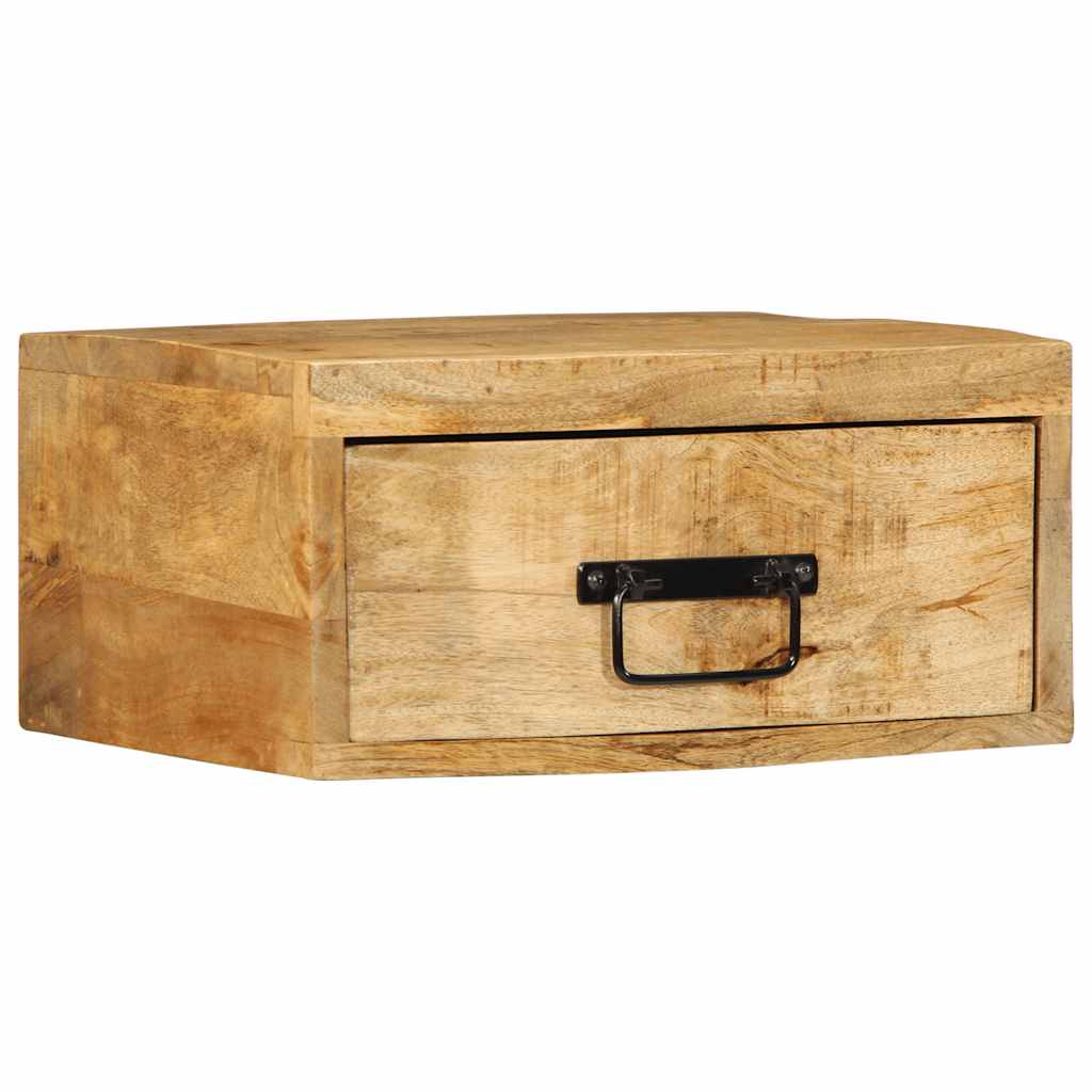 Nástěnné Noční Stolky 2 Ks Masivní Hrubé Mangovníkové Dřevo