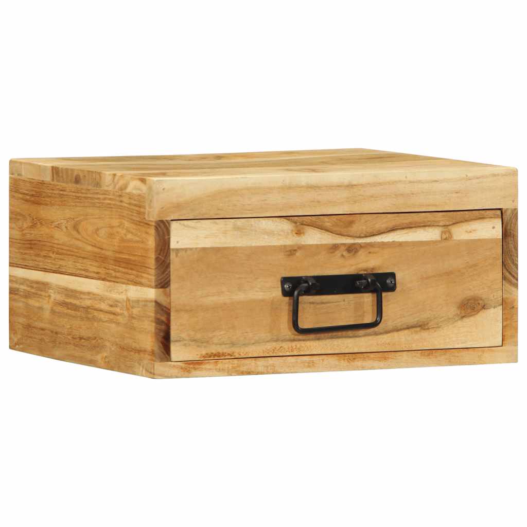 Nástěnné Noční Stolky 2 Ks Masivní Akáciové Dřevo