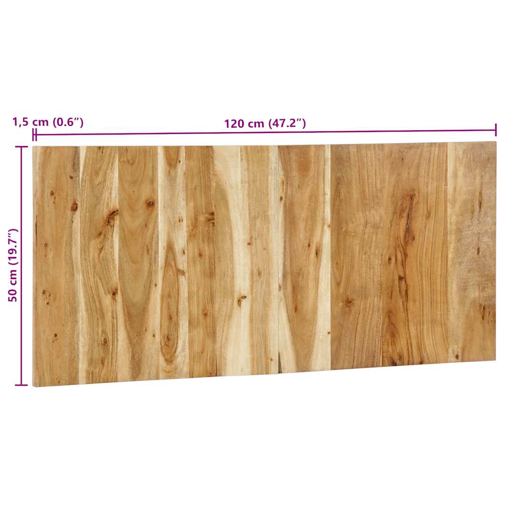 Čelo Postele 120 Cm Masivní Dřevo Akácie