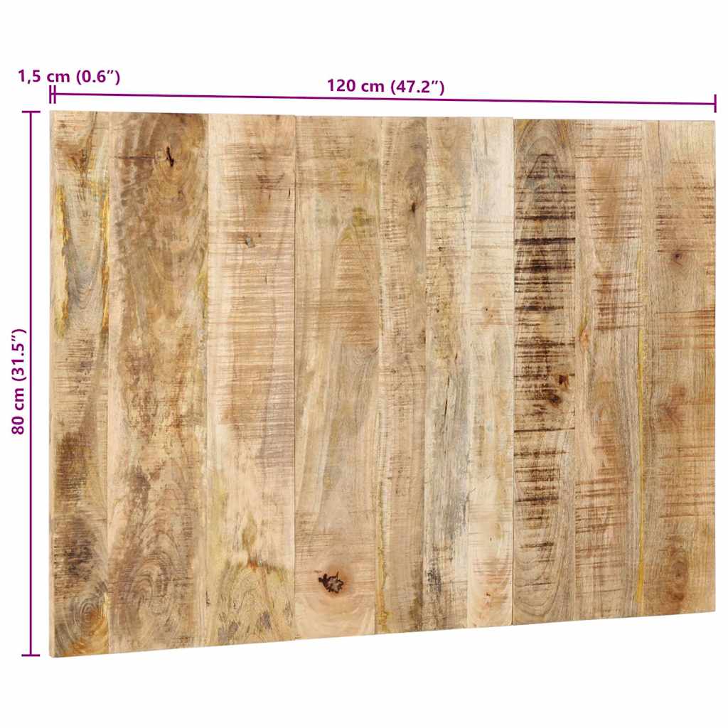 Čelo Postele 120 Cm Masivní Hrubé Mangovníkové Dřevo