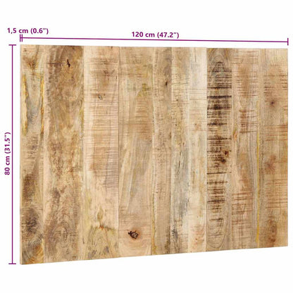 Čelo Postele 120 Cm Masivní Hrubé Mangovníkové Dřevo