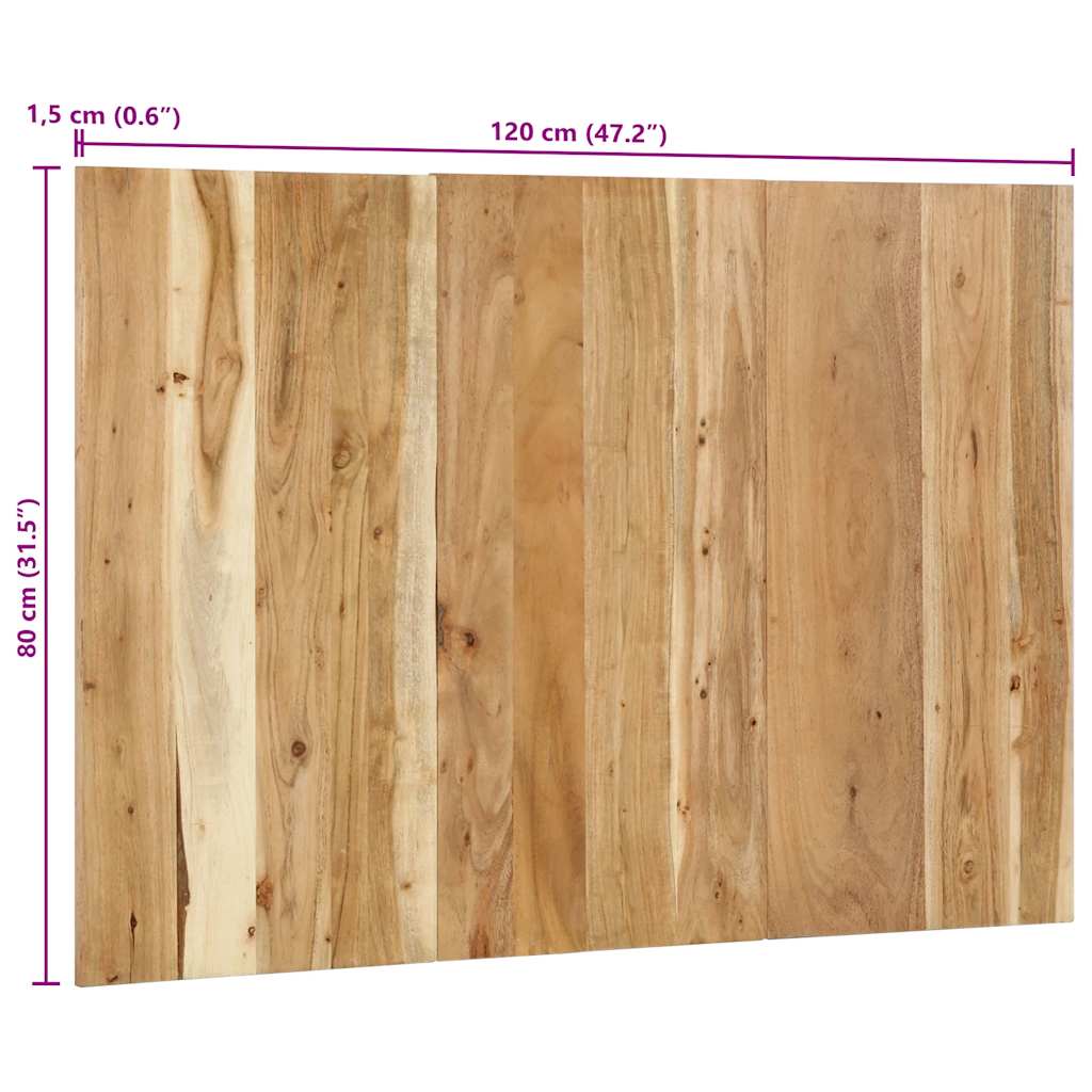 Čelo Postele 120 Cm Masivní Dřevo Akácie