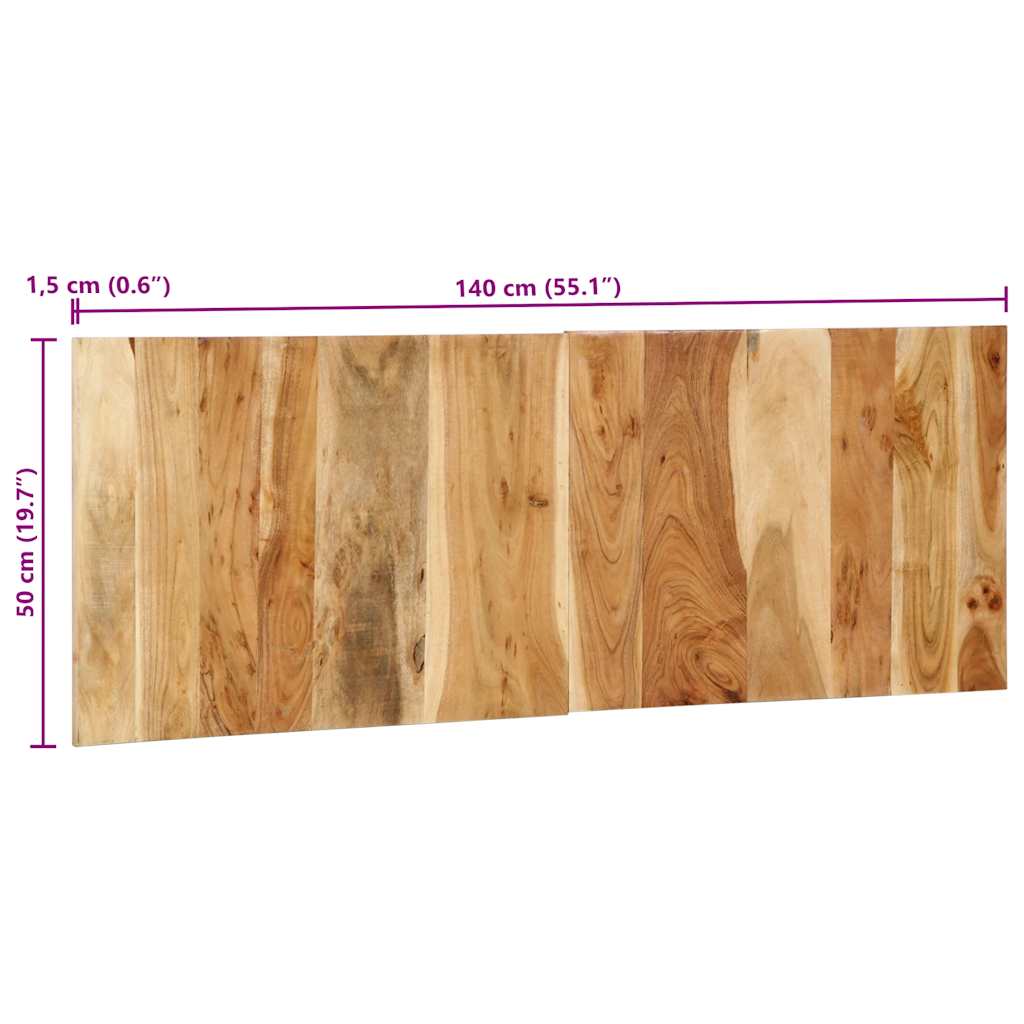 Čelo Postele 140 Cm Masivní Dřevo Akácie