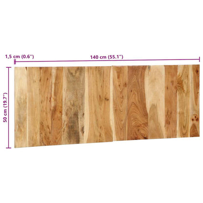 Čelo Postele 140 Cm Masivní Dřevo Akácie