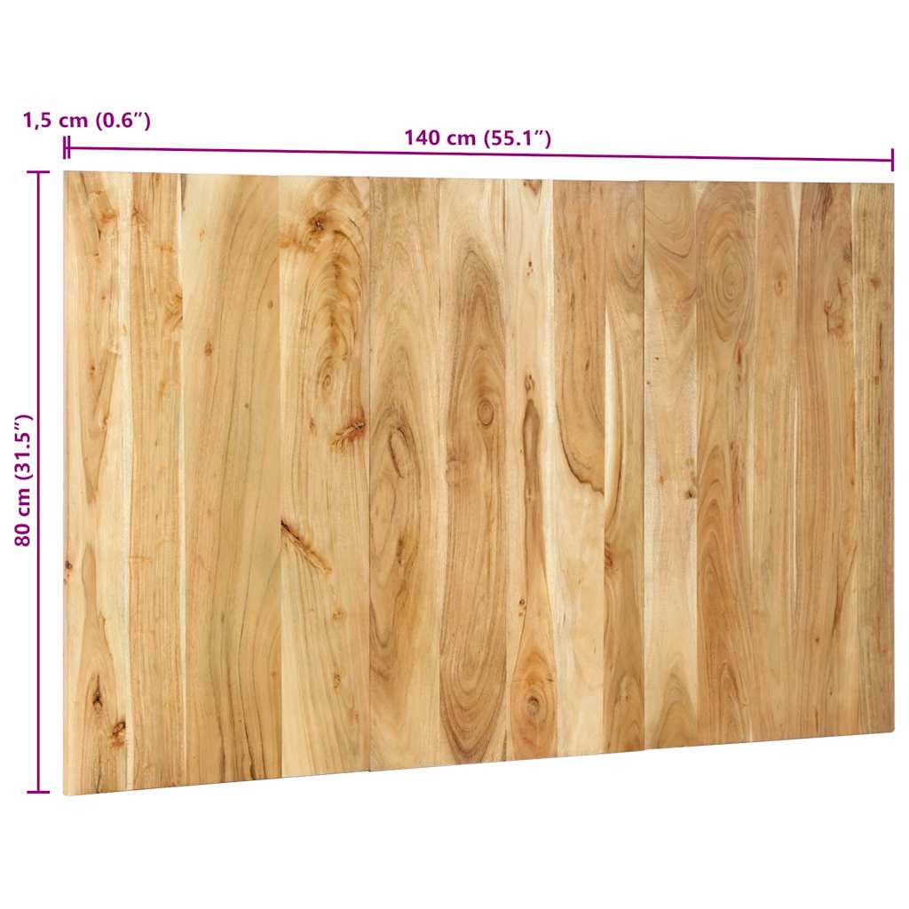 Čelo Postele 140 Cm Masivní Dřevo Akácie