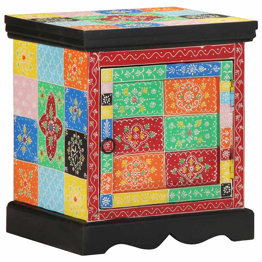 Noční Skříňka Multicolour 40X35X45 Cm Masivní Dřevo Mango
