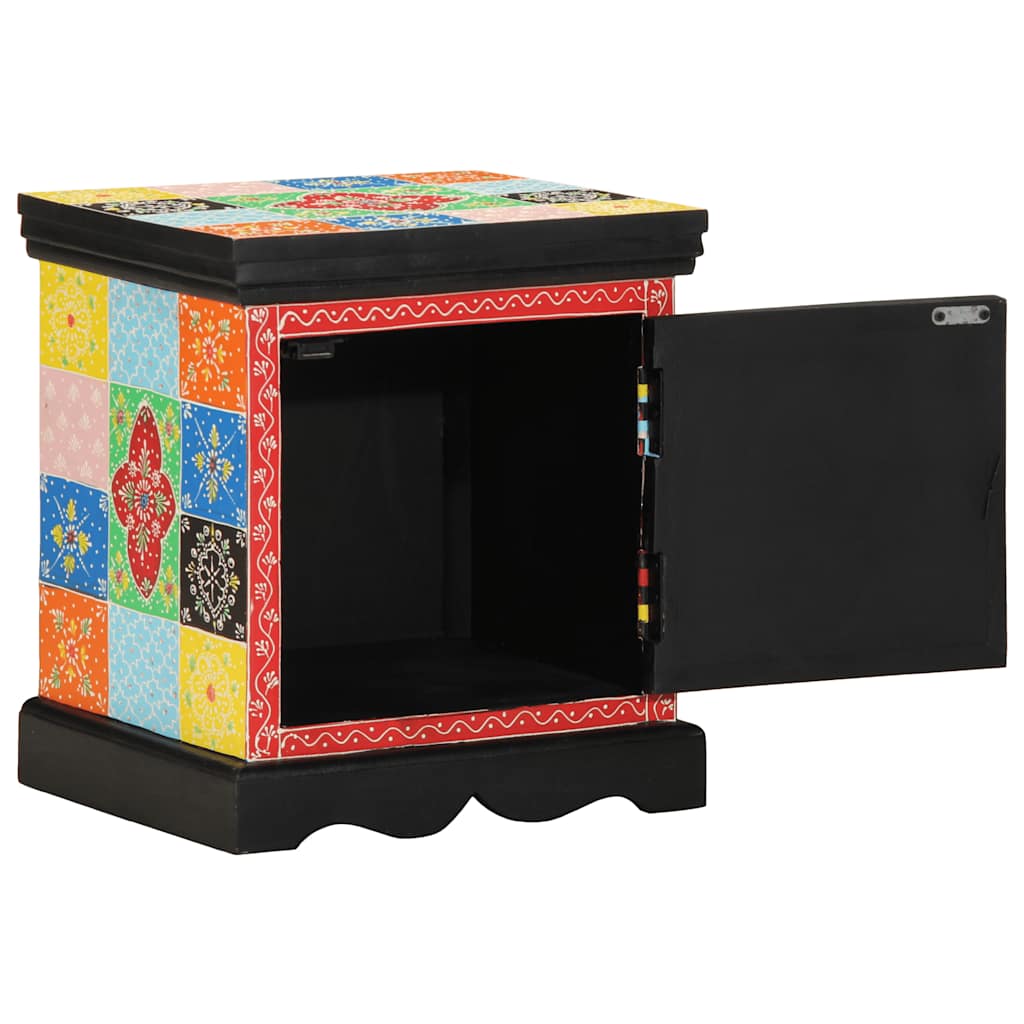 Noční Skříňka Multicolour 40X35X45 Cm Masivní Dřevo Mango
