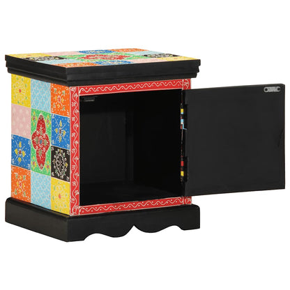 Noční Skříňka Multicolour 40X35X45 Cm Masivní Dřevo Mango