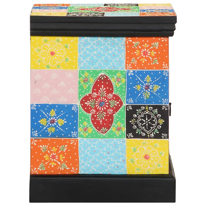 Noční Skříňka Multicolour 40X35X45 Cm Masivní Dřevo Mango