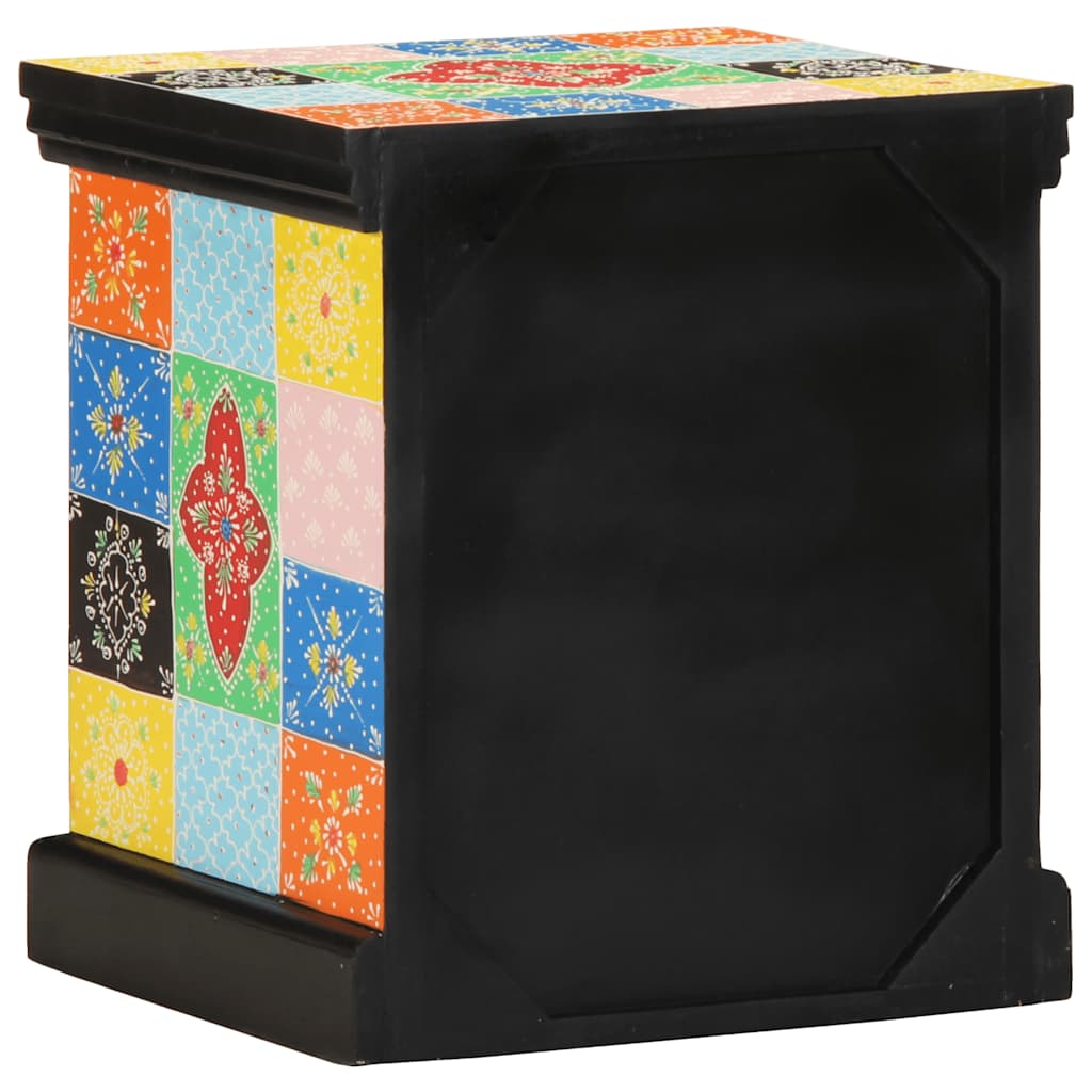 Noční Skříňka Multicolour 40X35X45 Cm Masivní Dřevo Mango