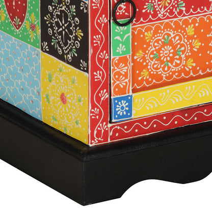 Noční Skříňka Multicolour 40X35X45 Cm Masivní Dřevo Mango
