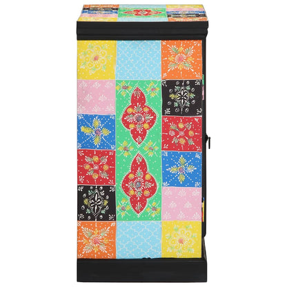 Konzolový Stolek S Policí Se Dveřmi Vícebarevný 50 X 30 X 70 Cm