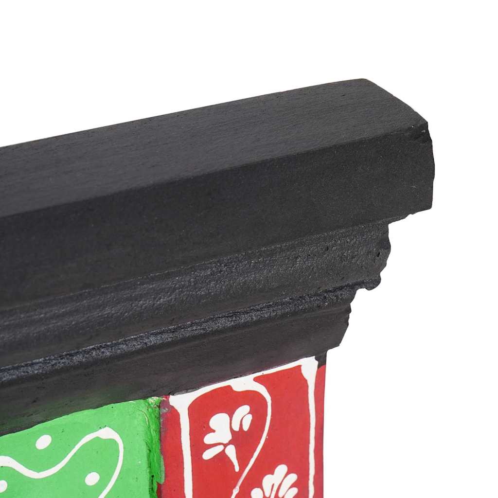 Věšák Na Kabáty Černá 80 X 25 X 2 Cm Masivní Mangové Dřevo