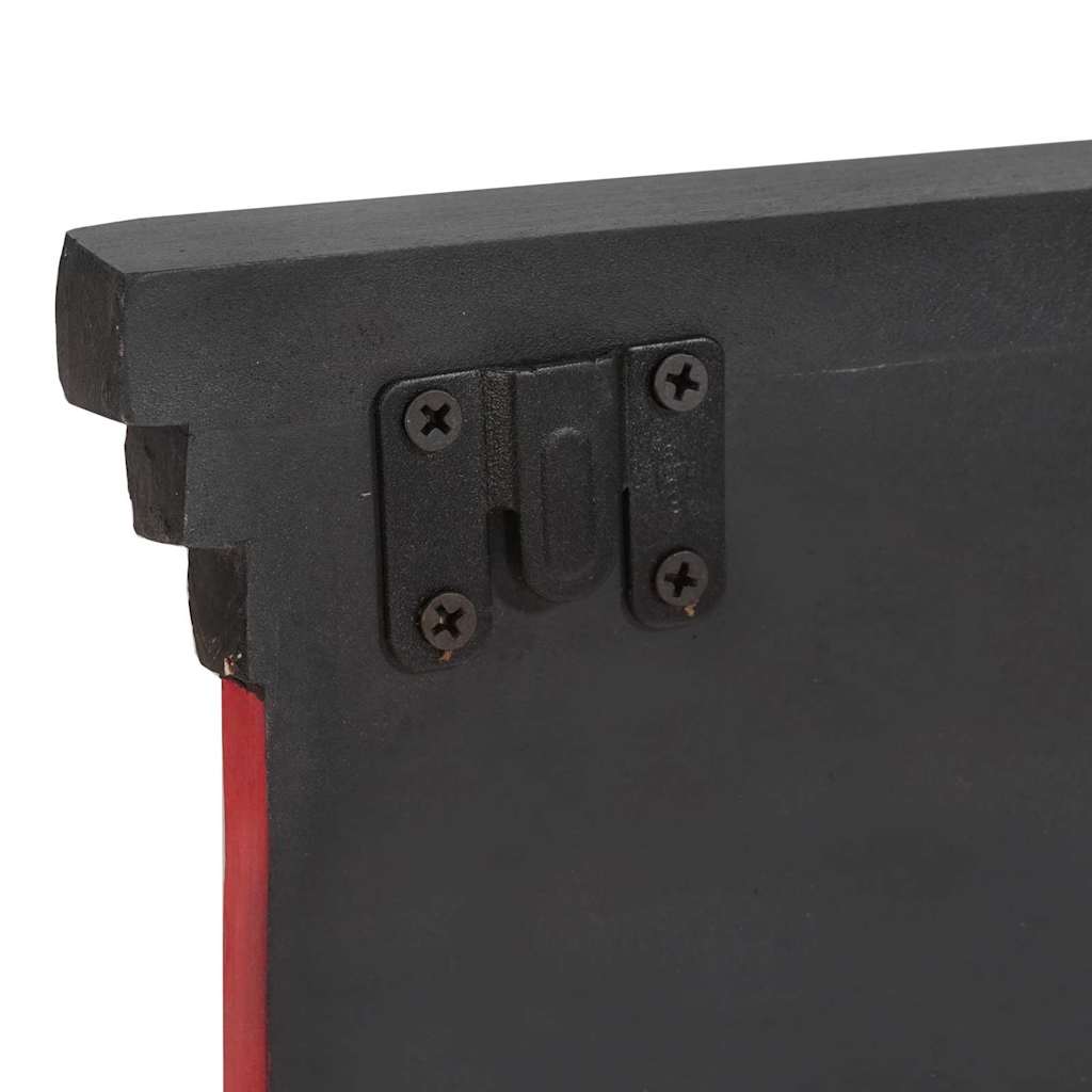 Věšák Na Kabáty Černá 80 X 25 X 2 Cm Masivní Mangové Dřevo
