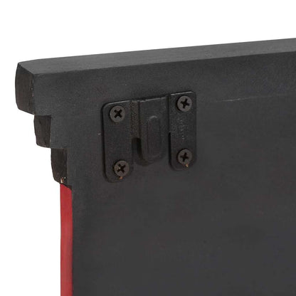 Věšák Na Kabáty Černá 80 X 25 X 2 Cm Masivní Mangové Dřevo