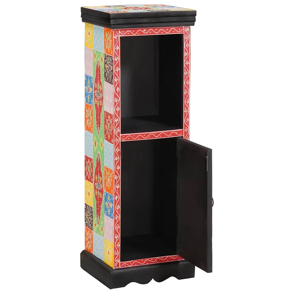 Komoda Vícebarevný 30 X 30 X 90 Cm Masivní Mangové Dřevo