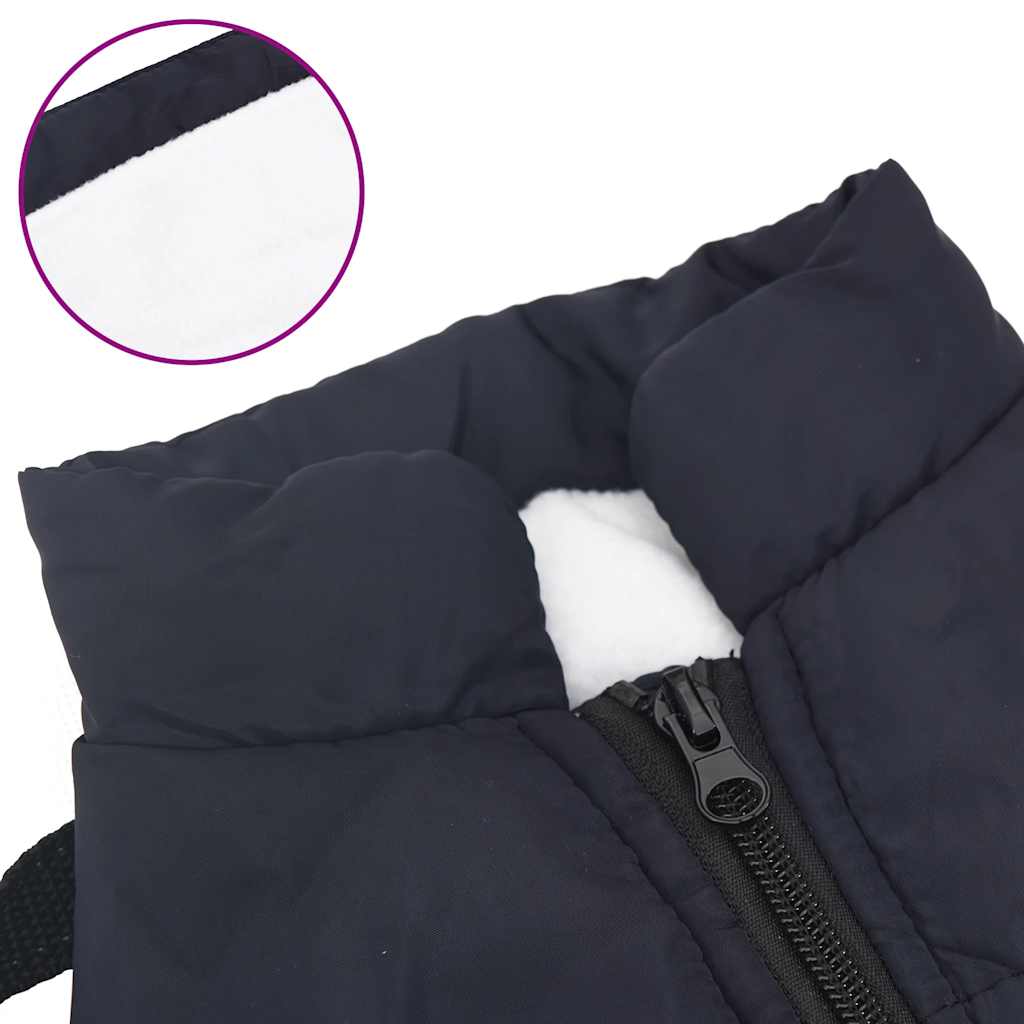 Bunda Pro Psa S Postrojem Nepromokavá Reflexní Tmavě Modrá