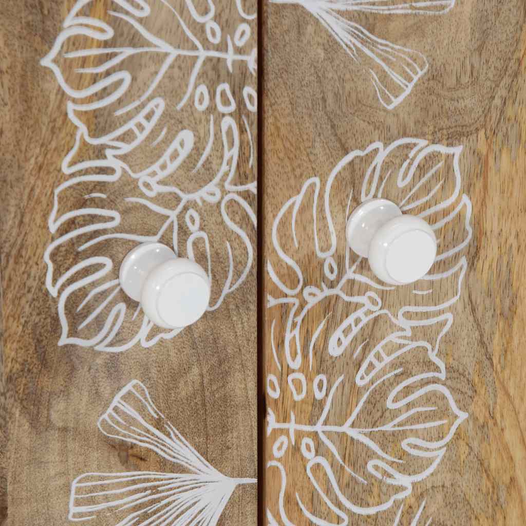 2Dílná Koupelnová Sestava Masivní Mangovníkové Dřevo Tmavě Moddrá