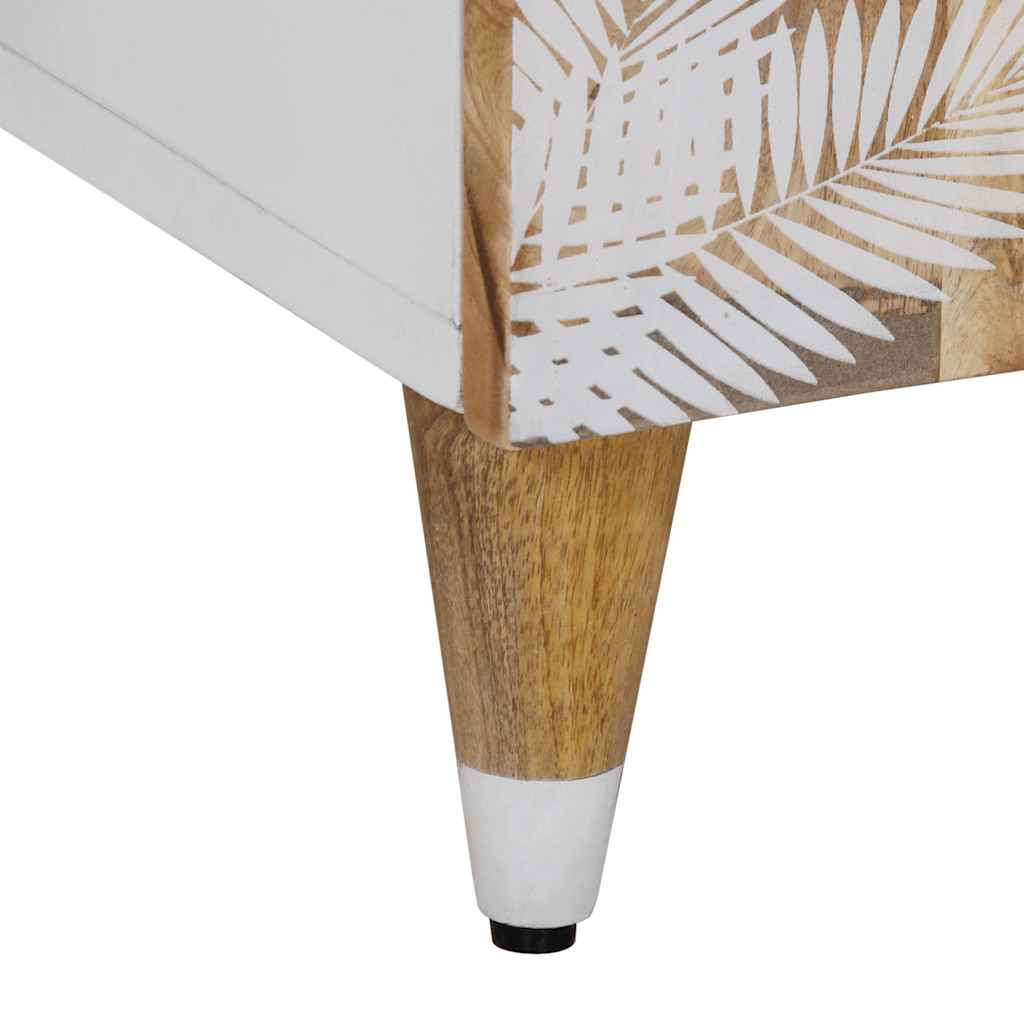 2Dílná Koupelnová Sestava Masivní Mangovníkové Dřevo Tmavě Moddrá