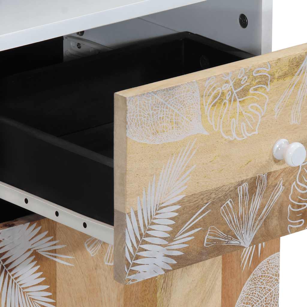 3Dílná Koupelnová Sestava Masivní Mangovníkové Dřevo